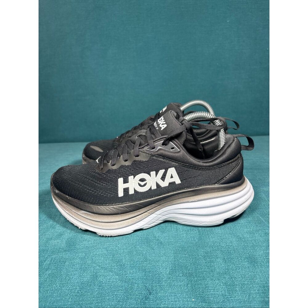Hoka Bondi 8 Black White Women's Size 8